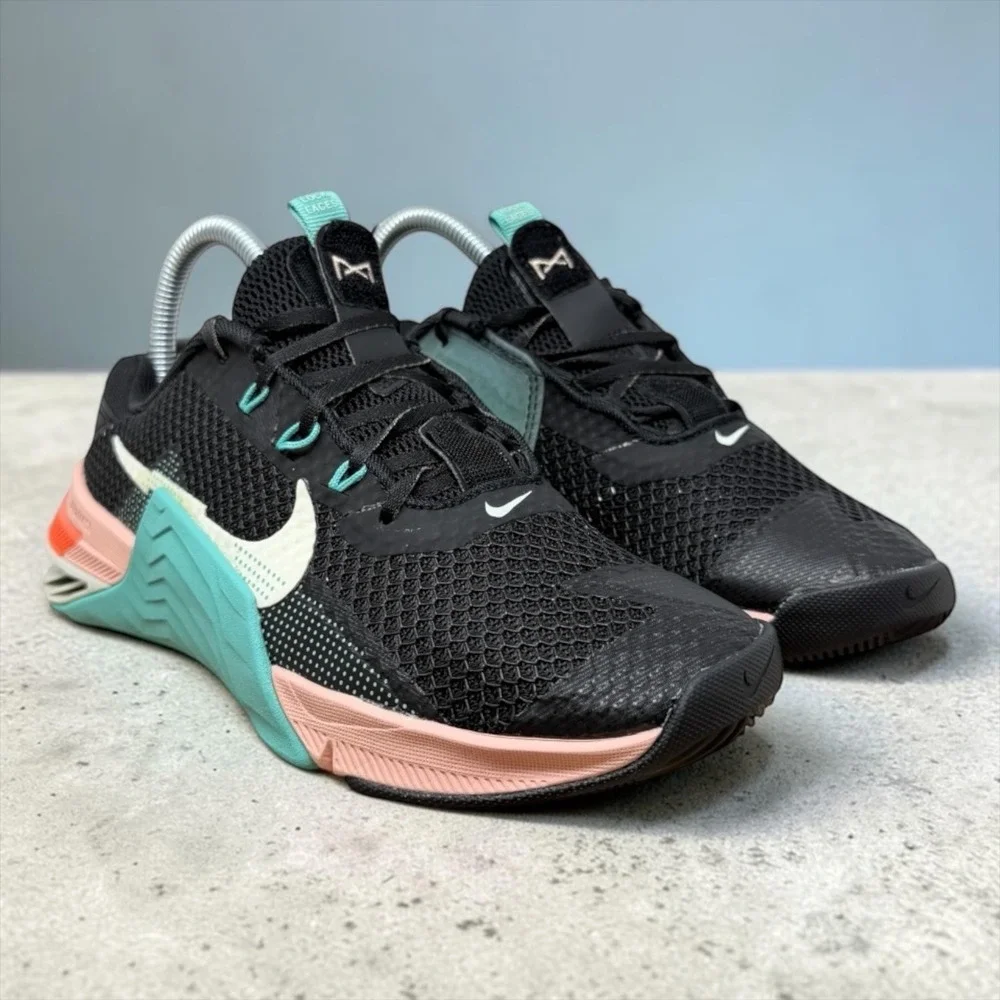 Nike Women's Black Mint Coral Training Shoes